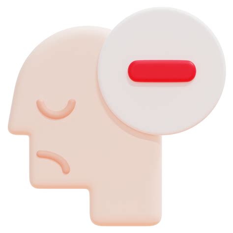 negative  render icon illustration  png  transparent