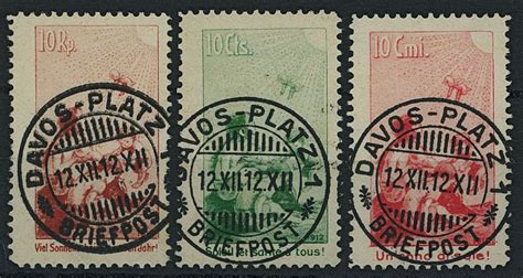 1912 Pro Juventute Vorläufer dtfrit ET Voll Stempel Kaufen