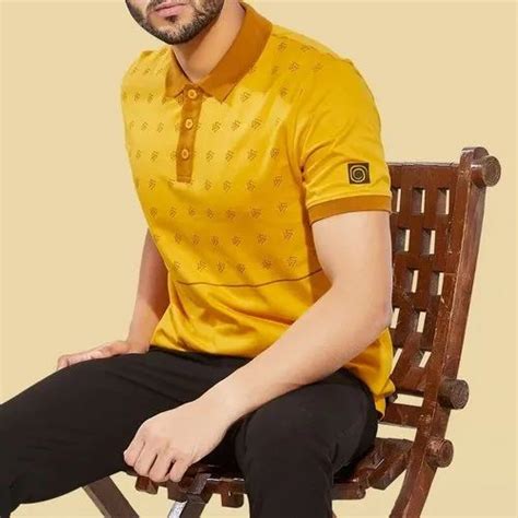 Printed Men Polo Neck Cotton T Shirt At Rs 650 Piece In Tiruppur Id