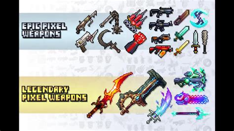 Create Pixel Art Assets Items Weapons For Video Games By Solafidemedia Fiverr