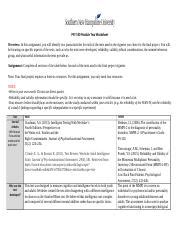 Aldra Walker Module 2 2 PSY 550 Docx PSY 550 Module Two Worksheet