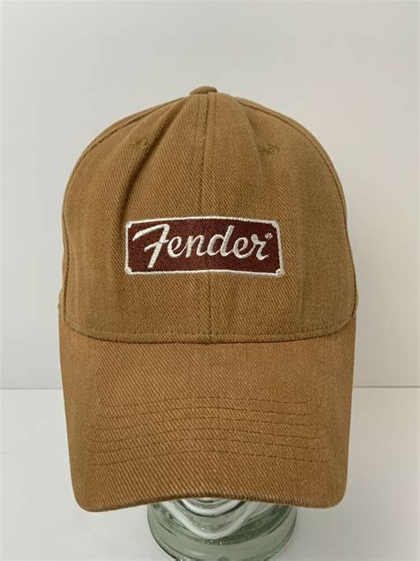 fender black hat white logo fender guitar hat fender adjustable hat ...