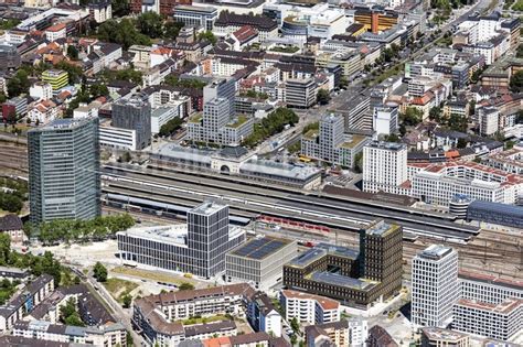 Luftaufnahme Mannheim Hauptbahnhof Der Deutschen Bahn In Mannheim Im