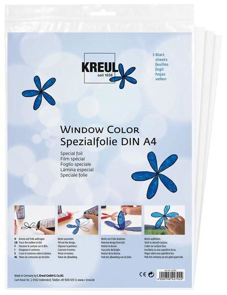 Kreul Window Color Spezialfolie Window Color Farben Folien