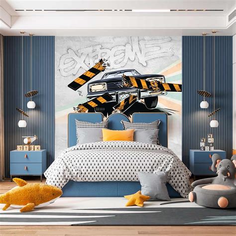 Cars Wallpaper for a Children's Room, Dominic Style 2. You Can Add the ...