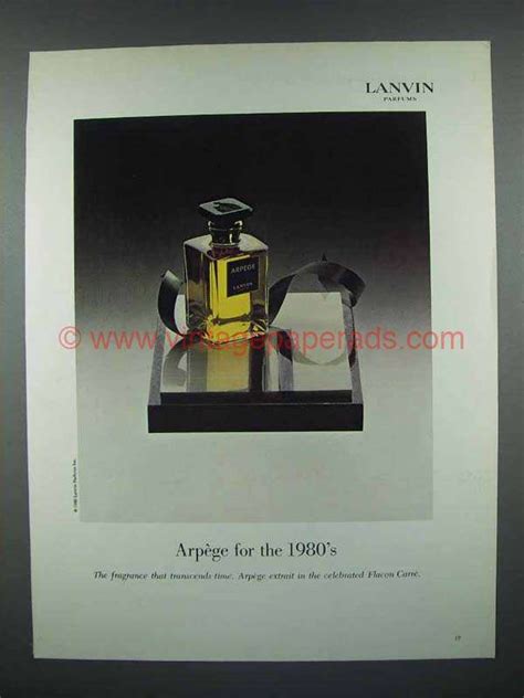 1980 Lanvin Arpege Perfume Ad For The 1980 S AZ0748