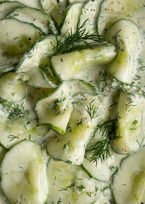 Omas Gurkensalat Mit Saurer Sahne Und Dill