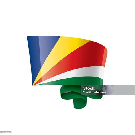 Ilustración De Bandera De Seychelles Vector Ilustración Sobre Un Fondo Blanco Y Más Vectores