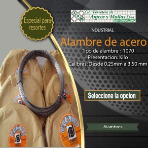 Alambre De Acero Anjeos Y Mallas