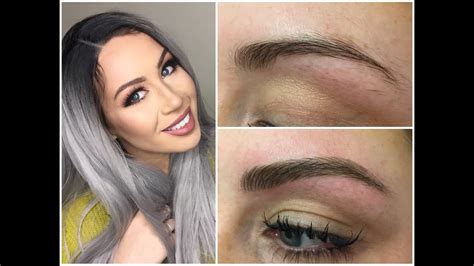 Microblading Eyebrow Tattoo Experience Before And After Cc Clarke Beauty