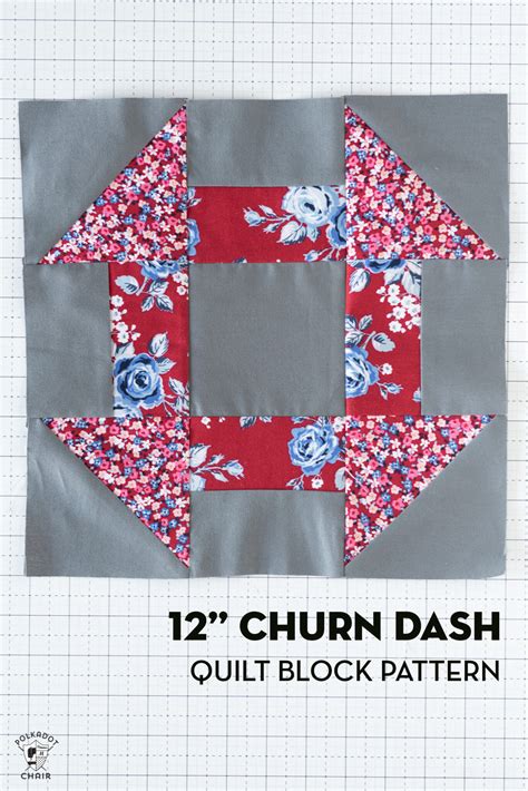 How To Make A Churn Dash Quilt Block Polka Dot Chair