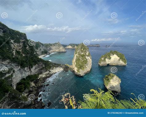 Thousand Islands Viewpoint Nusa Penida Indonesia Stock Image Image Of