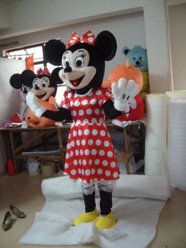 Hot Adult Suit Size Mickey Mouse And Minnie Mouse Mascot Costume Ebay