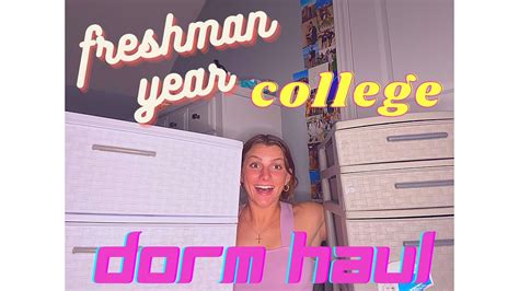 Freshman Year COLLEGE DORM HAUL YouTube