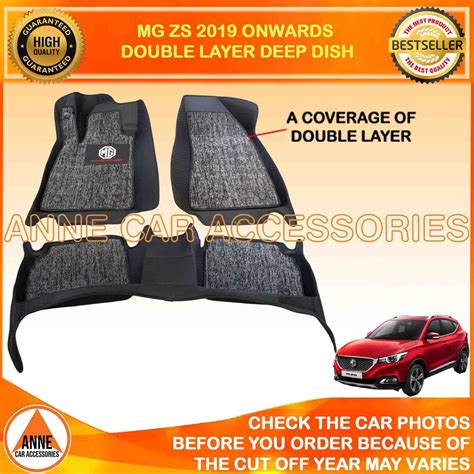 Double Layer 7D Deep Dish Matting For MG ZS 2019 Onwards Model Mat