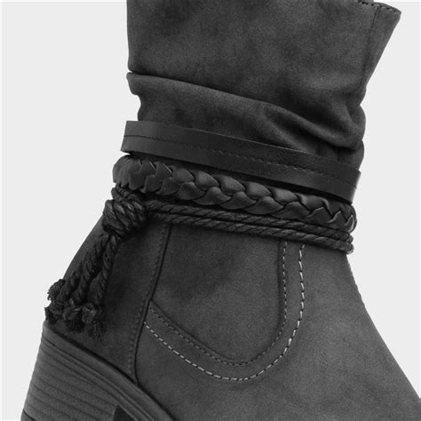 Lilley Skinner Veronica Womens Black Grey Boot Shoe Zone