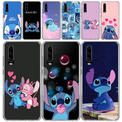 Cartoon Liczne S Stitch Przezroczysty Mi Kki Futera Na Telefon Dla