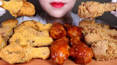 Bhc 뿌링클 닭다리 뿌링멘보샤 처갓집 양념치킨 닭다리 Bbq 황금올리브 닭다리 먹방 Fried Chicken