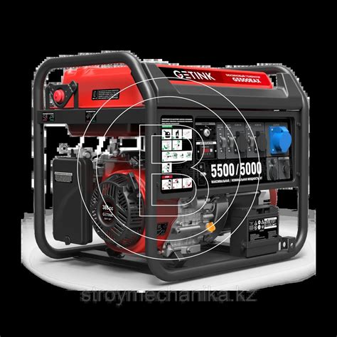 Купить Генератор бензиновый 5 кВт со стартером GETINK G5500E в Астане ...
