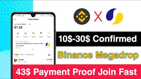 10 Confirmed Binance Lista Megadrop Binance Web3 Lista Airdrop How