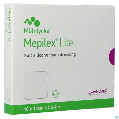 MEPILEX LITE PANSEMENT FIN SILICONE STERILE 10 X 10 CM 5 Pansements