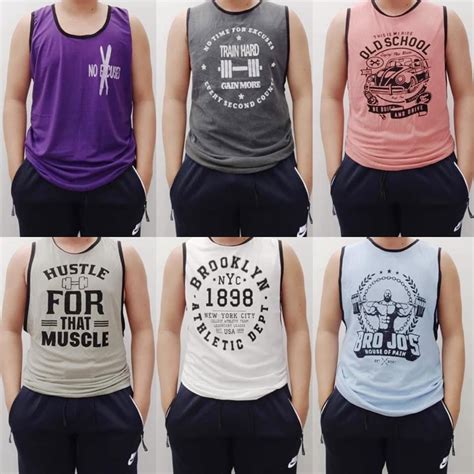 Plain Statement Print Muscle Cut Sando For Mens Wholesale Bundle Of