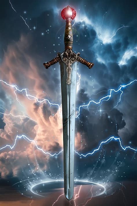 Download Excalibur, Sword, Portal. Royalty-Free Stock Illustration ...