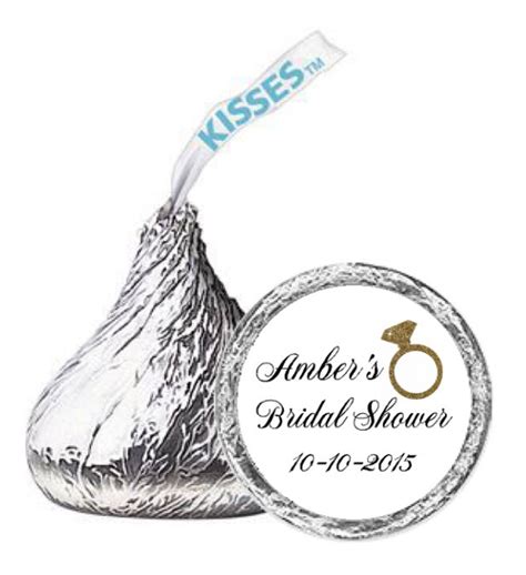 Bridal Shower Hershey Kisses® Stickers Labels Bridal Etsy