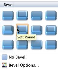 Apply Bevel Effects To Shapes In PowerPoint 2011 For Mac