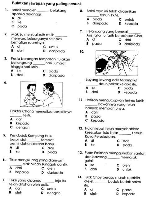 Kata Ganti Nama Diri Latihan Tahun Kata Ganti Nama Diri Tahun