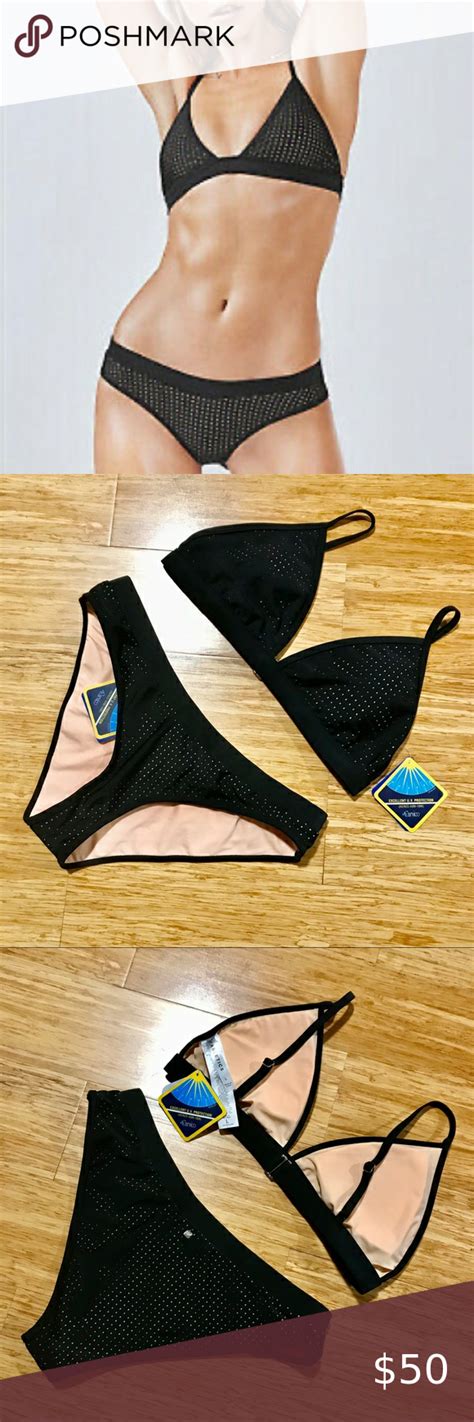 Fabletics Bikini Valentina Top And Bottom Black Bikinis Fashion