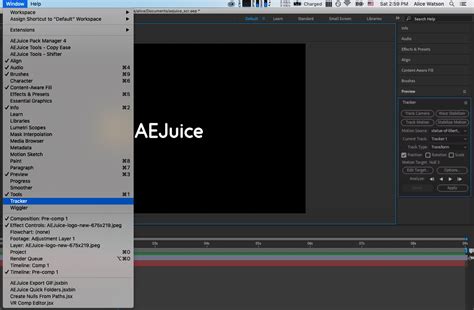 How To Motion Track In After Effects Aejuice