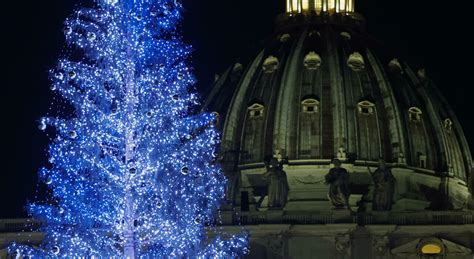 Vaticano Inaugurati Leco Albero Di Natale E Il Presepe Monumentale In