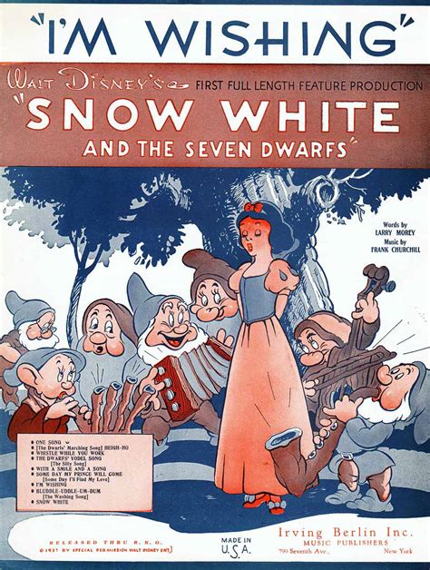 American Sheet Music For Im Wishing Snow White Museum