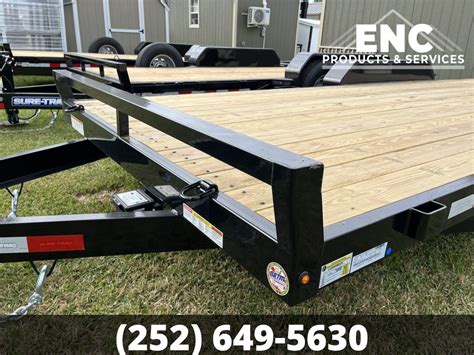 2023 7x20 Sure Trac Flatbed Car Hauler Trailer