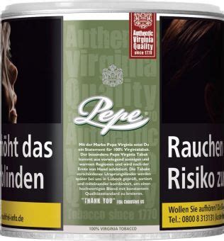 Pepe Rich Green Tabak Dose G Online Kaufen