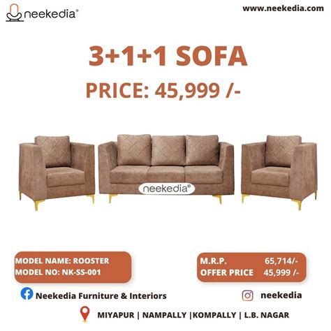 Wooden Fabric 5 Seater Sofa Set 3 1 1 At Rs 45999 Set In Hyderabad