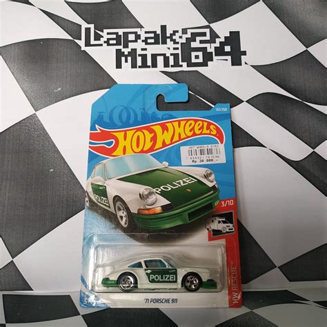 Jual Hot Wheels 71 Porsche 911 Polizei Green Shopee Indonesia