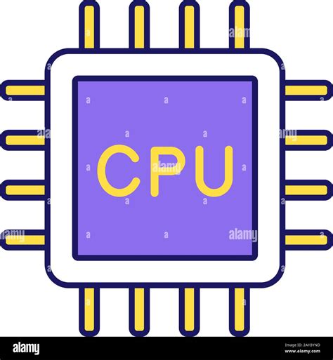 Cartoon Illustration Computer Cpu Unit Hi Res Stock Photography And