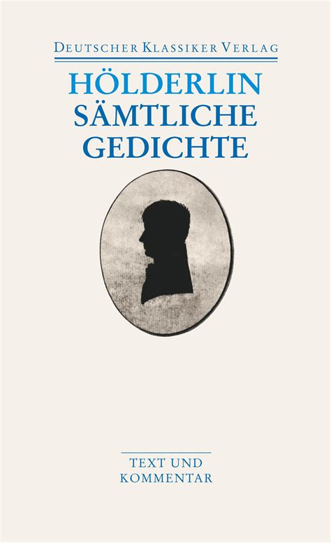 S Mtliche Gedichte Buch Von Friedrich H Lderlin Deutscher Klassiker