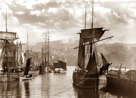 Dock End Whitby By Frank Meadow Sutcliffe C1880 Vintage Photo