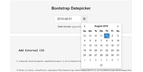 Free Stunning Bootstrap Datepicker Examples Avasta