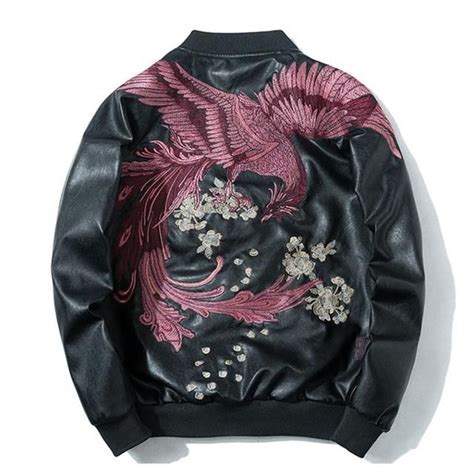 Phoenix Embroidery Hooded Pullover Sweatshirt Japanese Streetwear