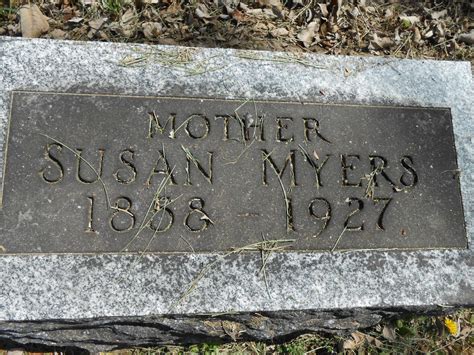 Susan Bell Myers 1858 1927 Mémorial Find A Grave