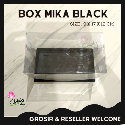 Jual Box Mika Cupcake Isi 2 HITAM Uk 17 X 9 Cm Donat Dus Kue Kardus