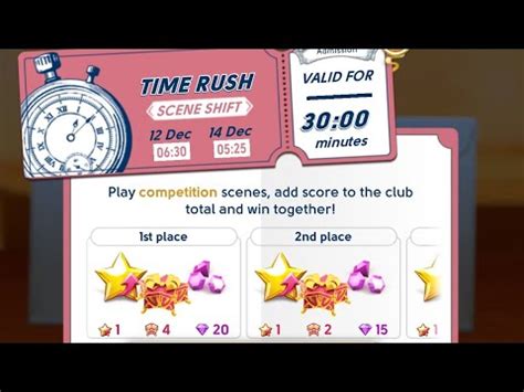 June S Journey TIME RUSH COMPETITION 11 12 December 2023 Competition