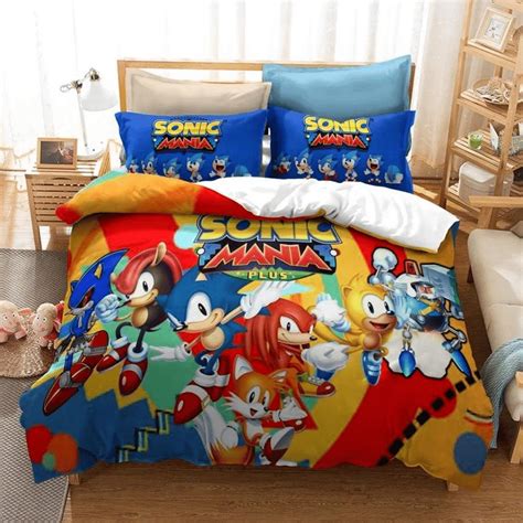 Parure de lit Sonic le hérisson 5 Sonic Mania Housse De Couette Ense