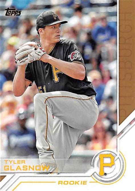 Tyler Glasnow Baseball Card Pittsburgh Pirates Now With Tampa Bay Rays