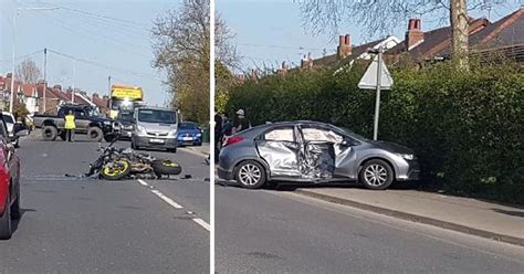 Motorcyclist Dies After Horrific Crash Involving Car Liverpool Echo