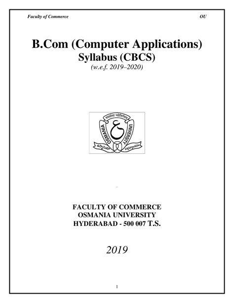 2bcom Computer Applications 2021 B Computer Applications Syllabus